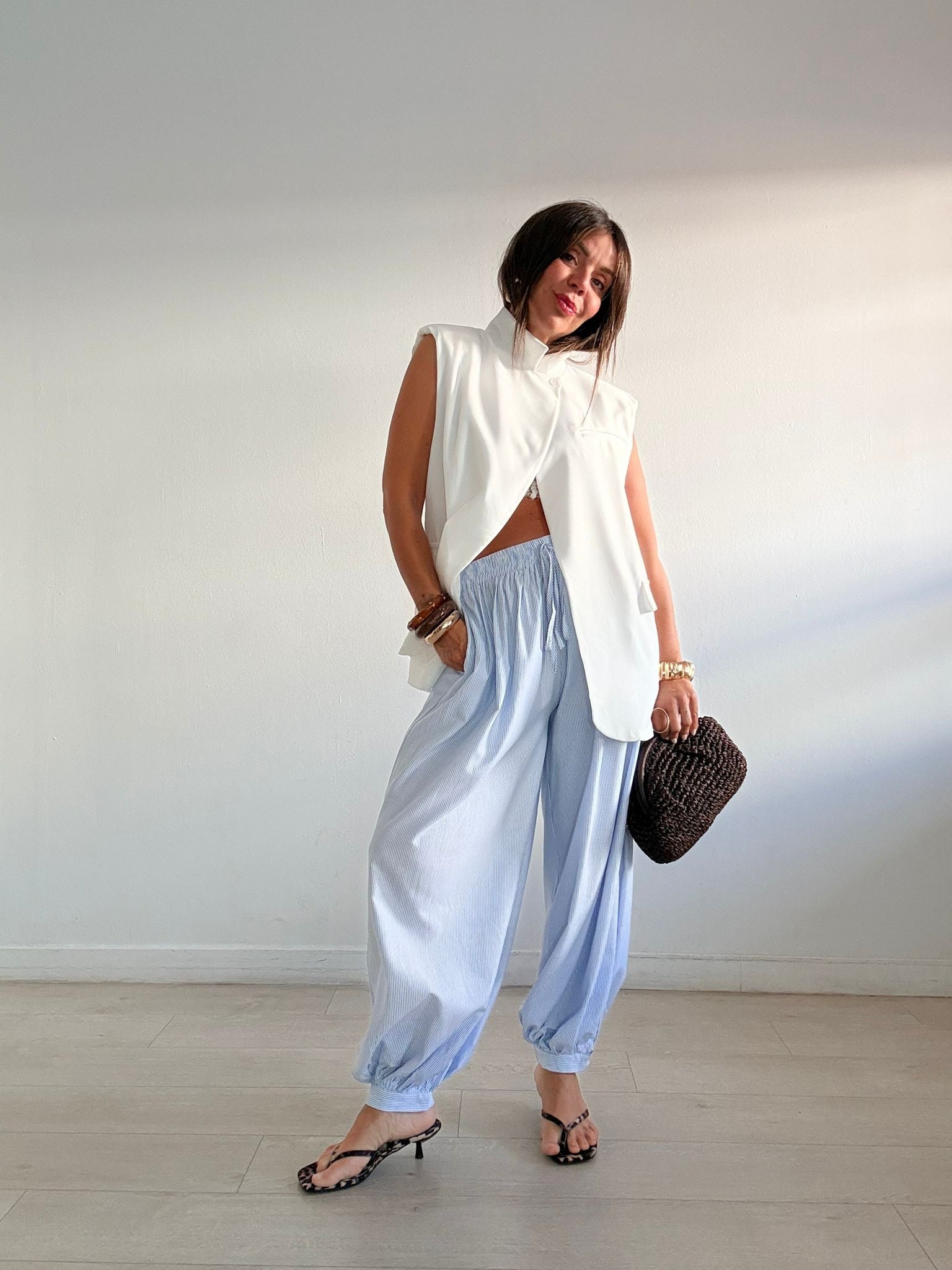 PANTALÓN BOMBACHO RAYITAS