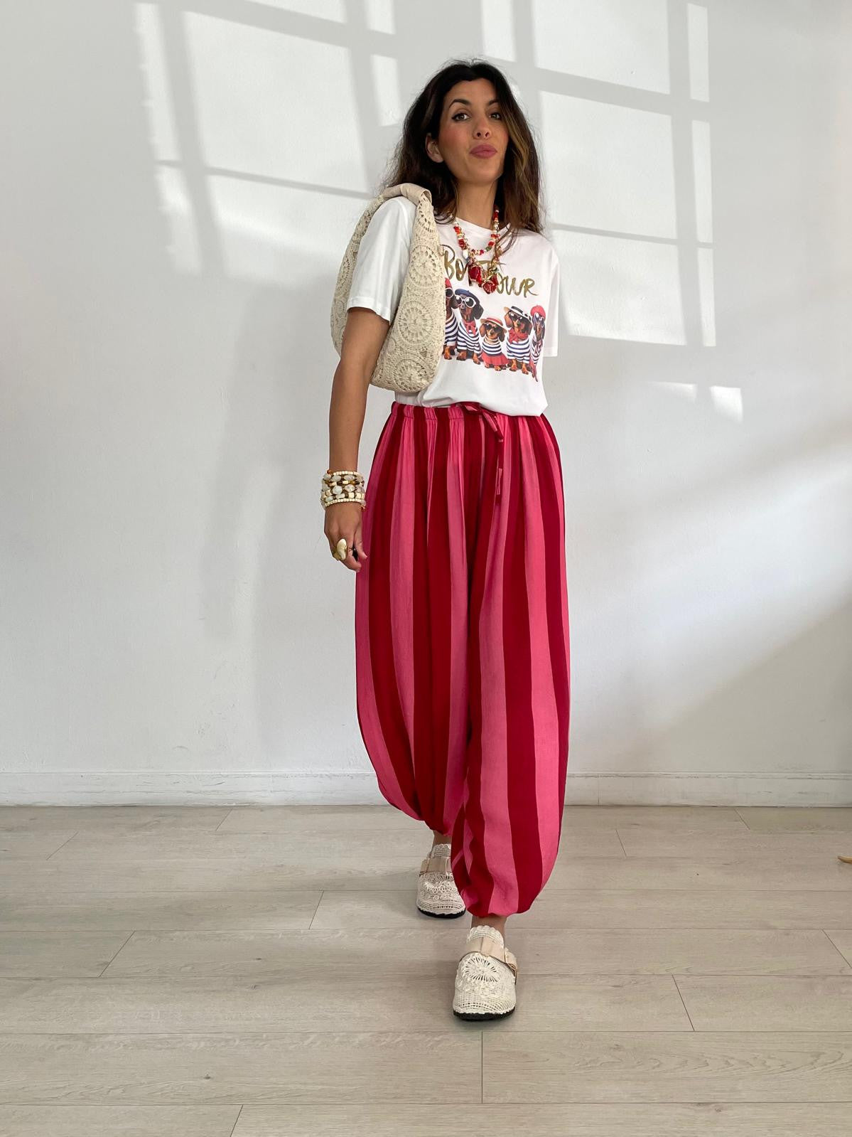 PANTALÓN BOMBACHO RAYAS
