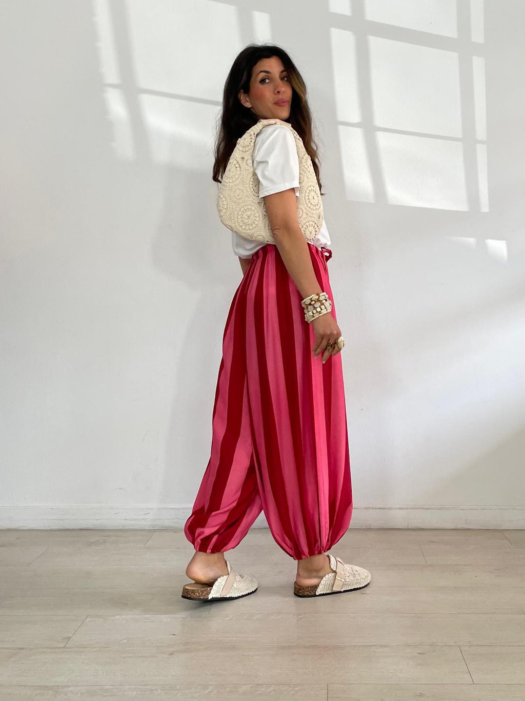 PANTALÓN BOMBACHO RAYAS