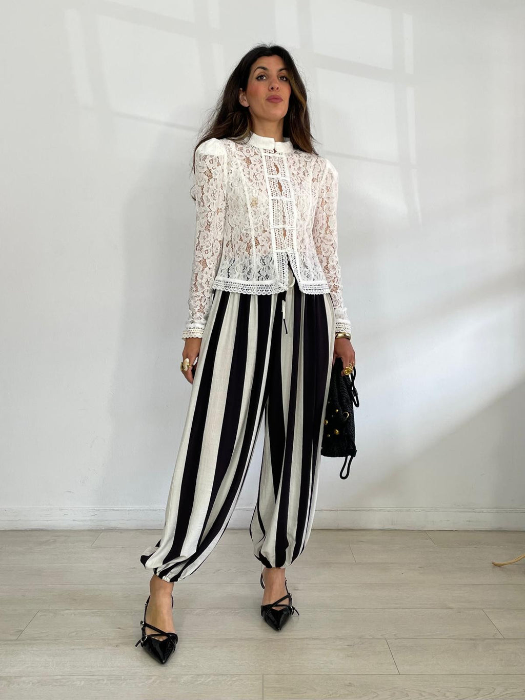 PANTALÓN BOMBACHO RAYAS