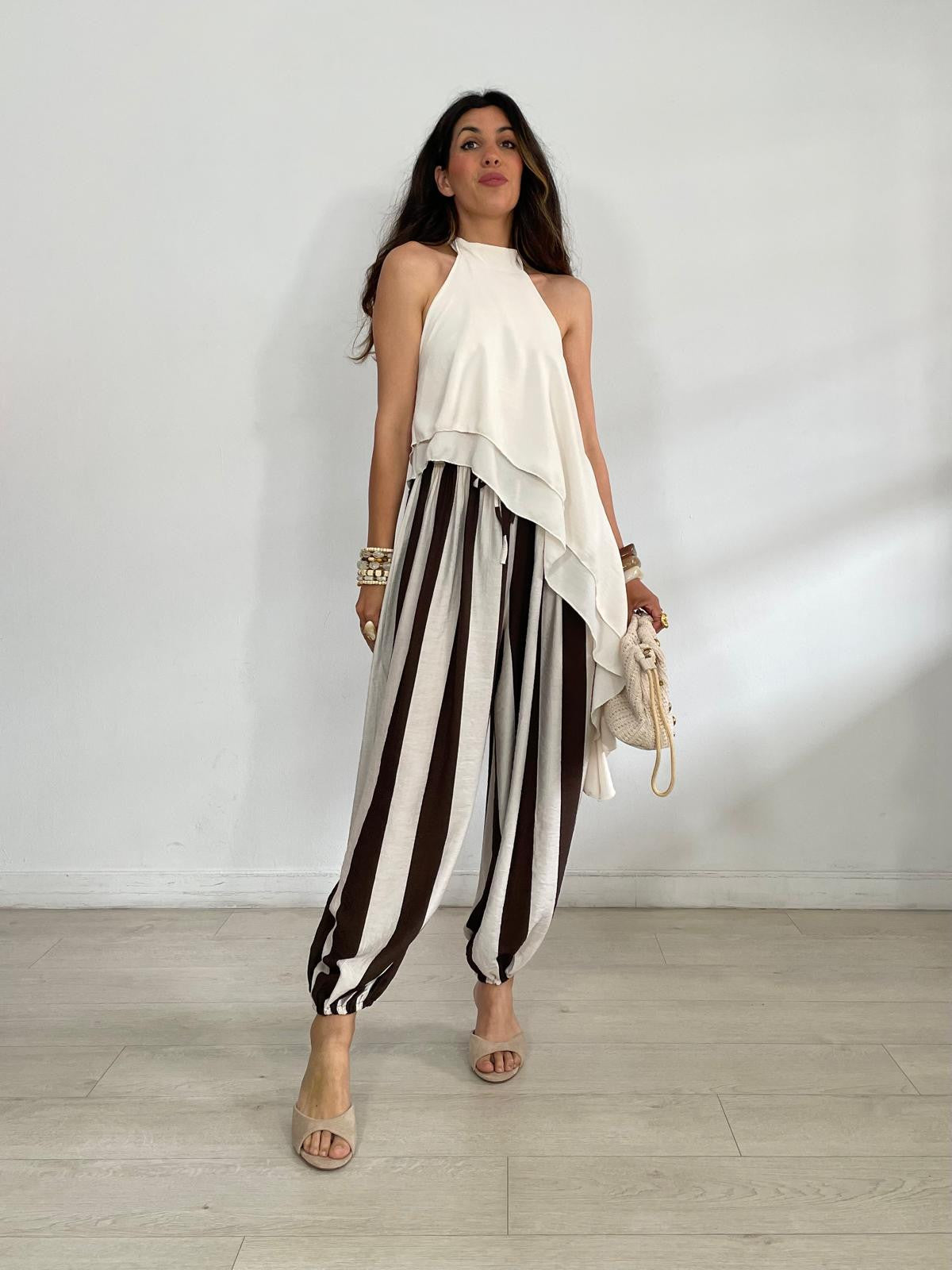 PANTALÓN BOMBACHO RAYAS