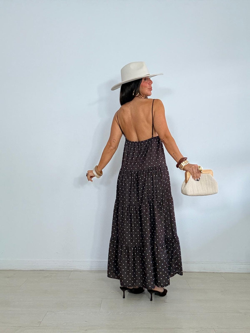 VESTIDO LARGO LUNARES