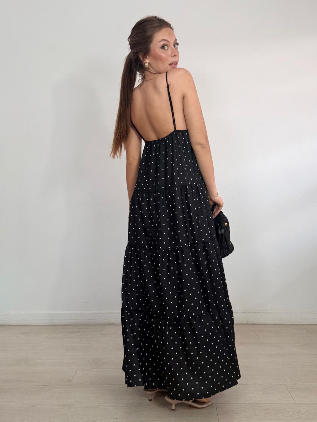 VESTIDO LARGO LUNARES
