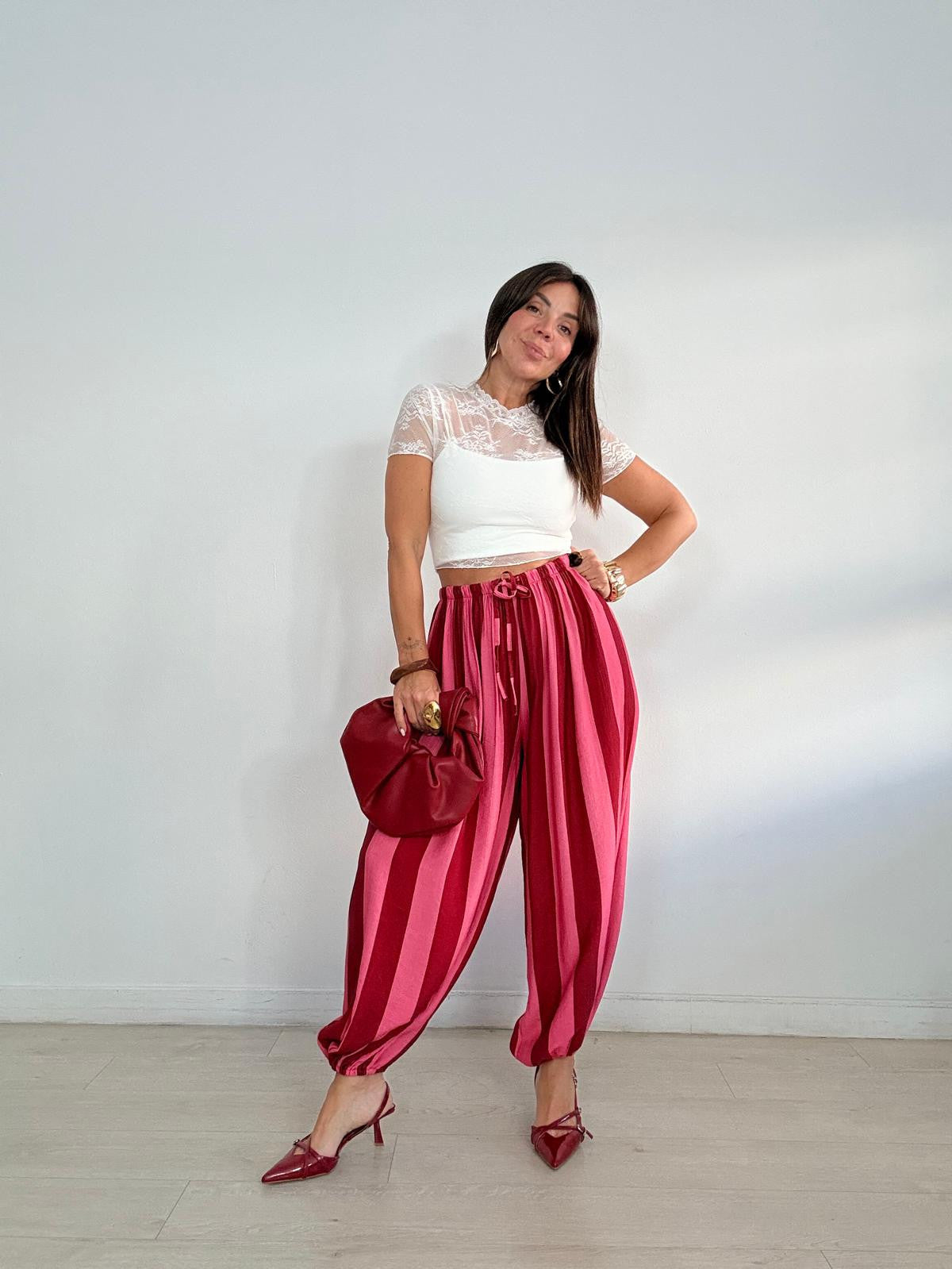 CAMISETA ENCAJE + TOP