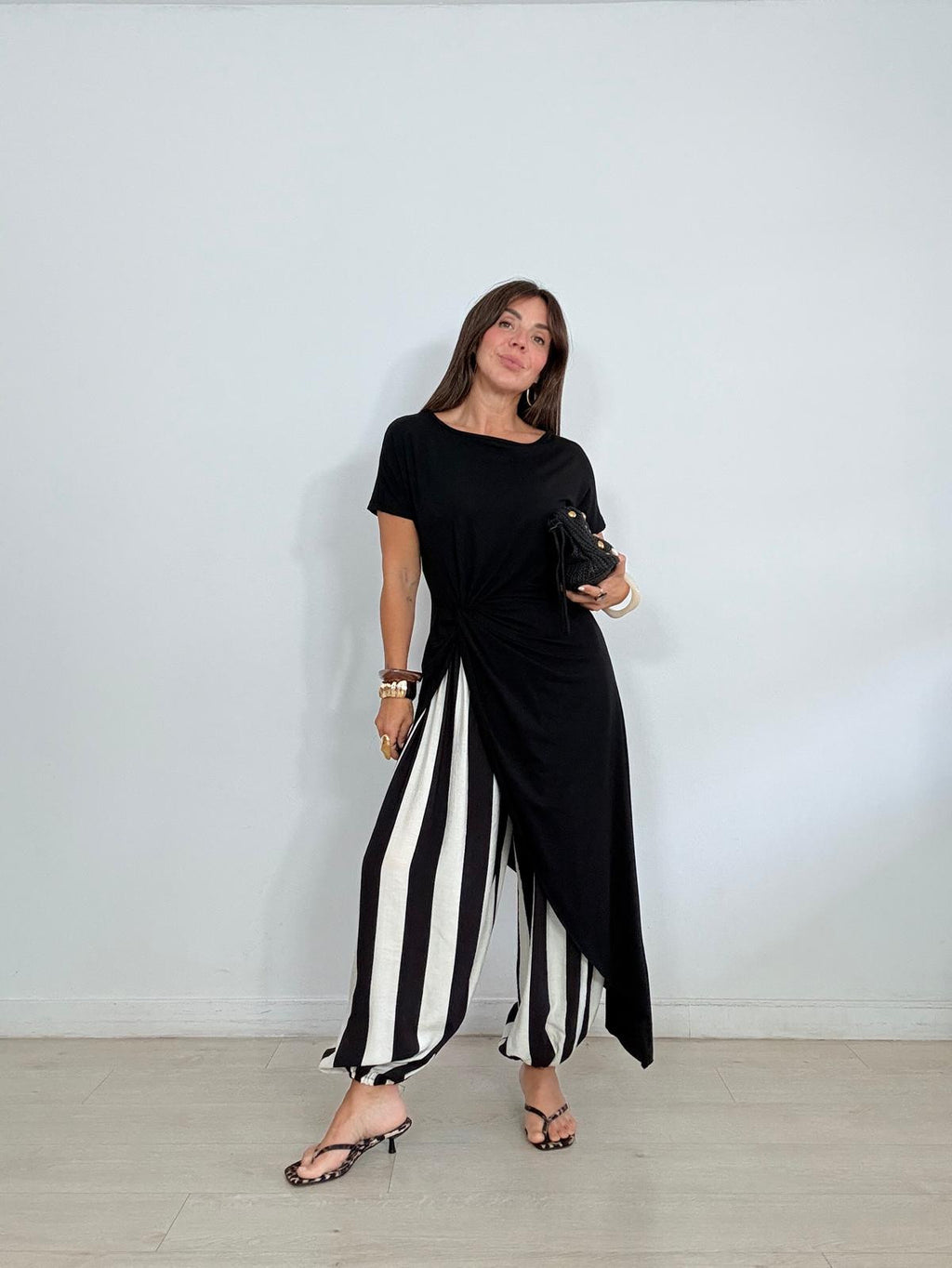 PANTALÓN BOMBACHO RAYAS