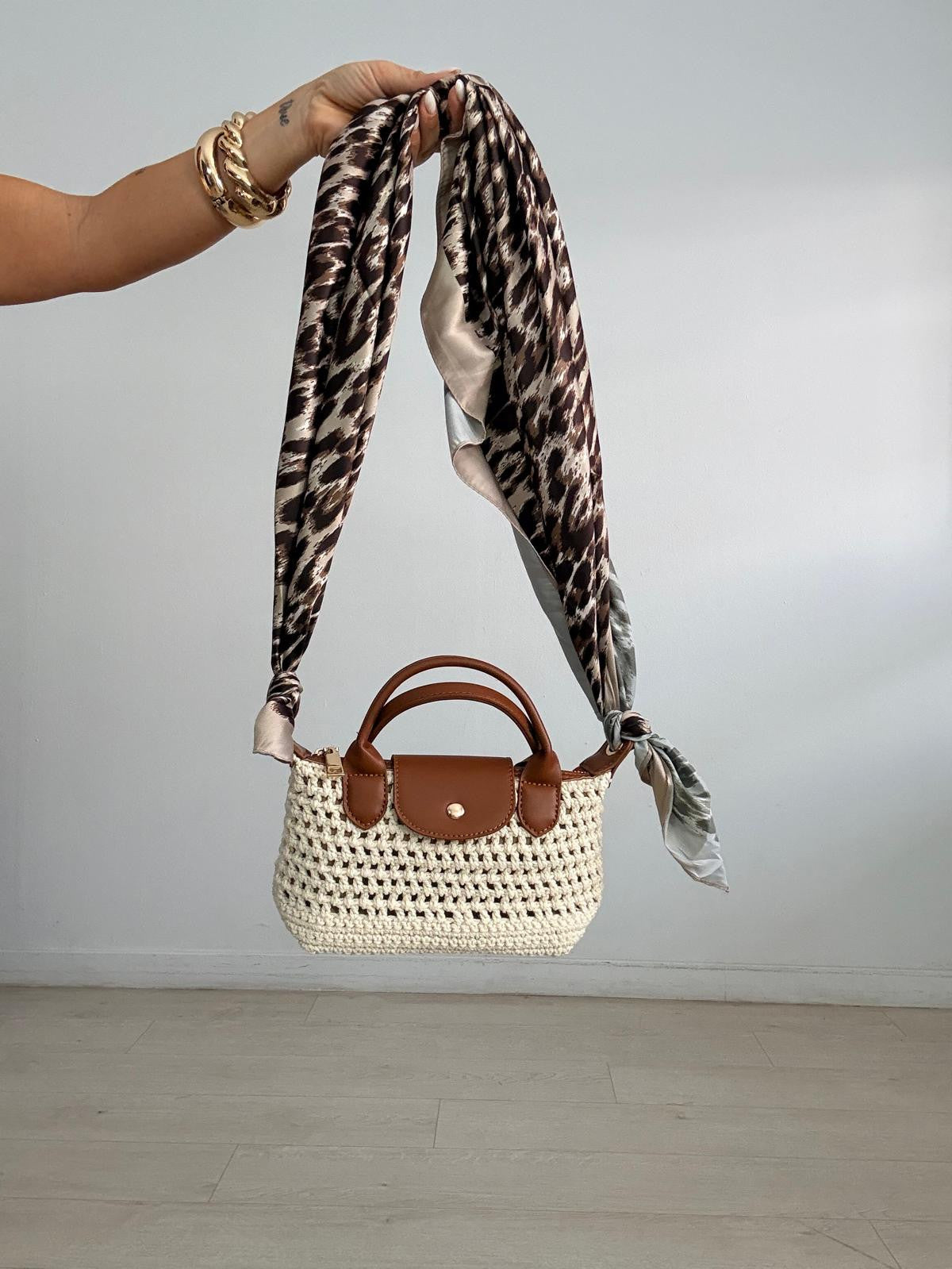 PAÑUELO LEOPARDO OSCURO