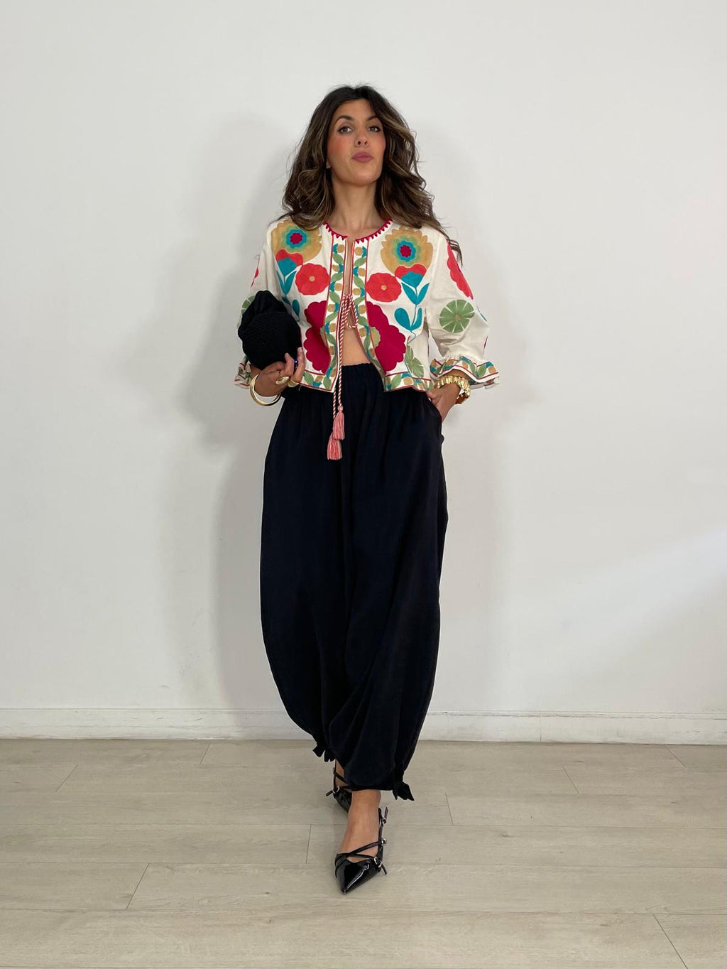 PANTALÓN BÁSICO + LAZADA TOBILLO