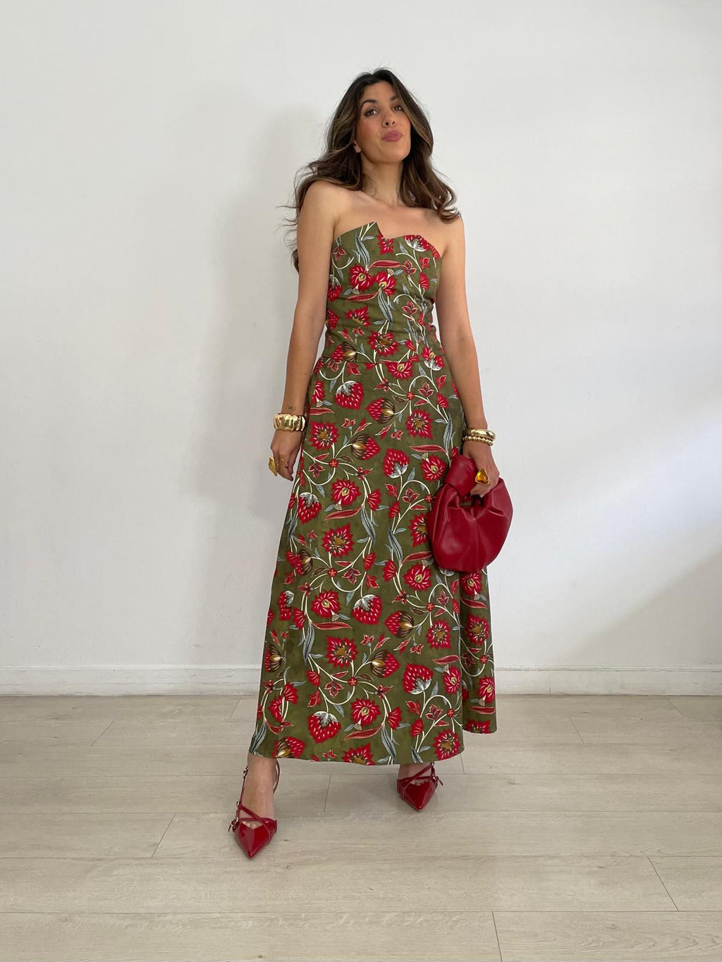 CONJUNTO FLORES ROJAS