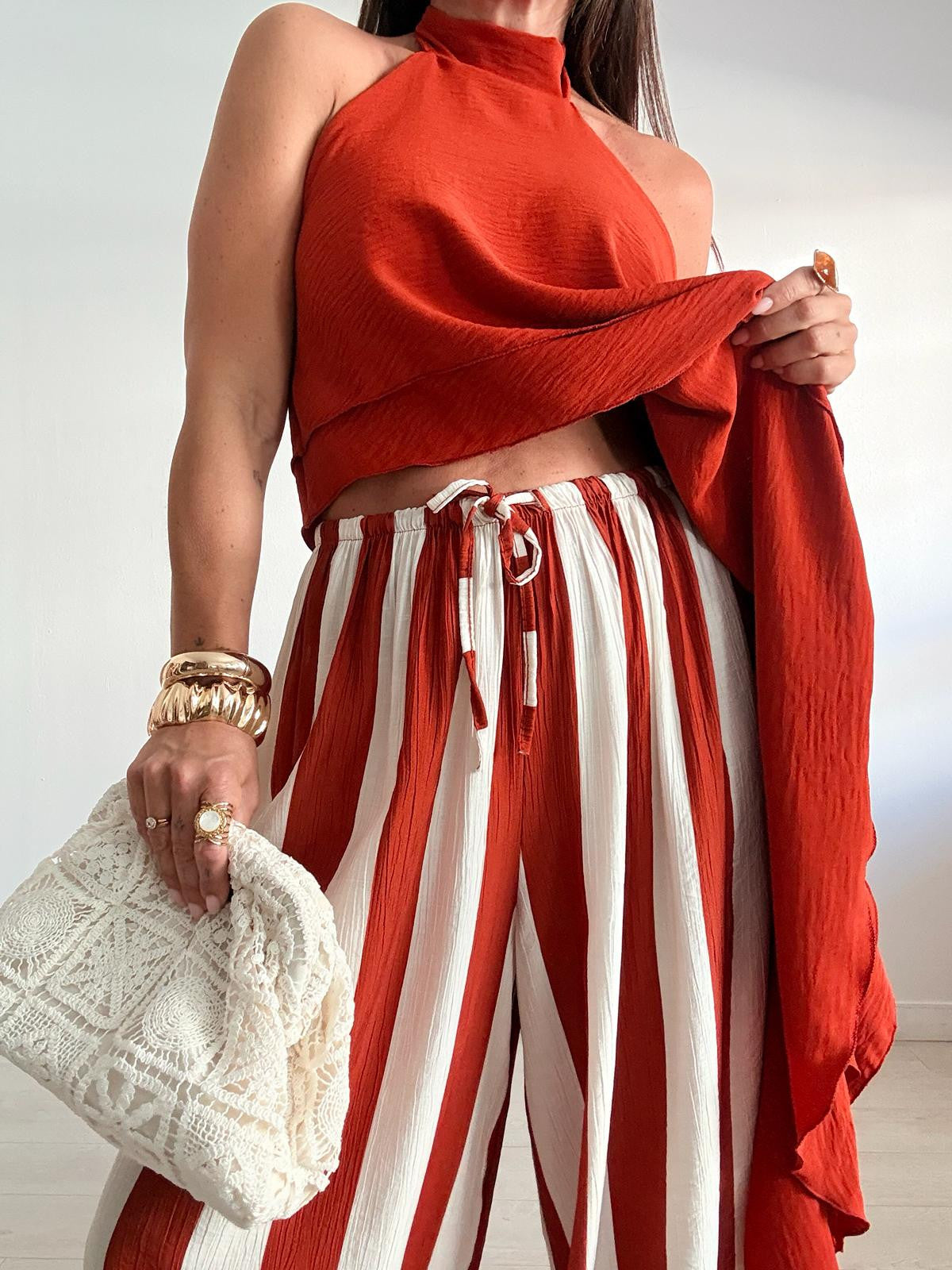 PANTALÓN BOMBACHO RAYAS