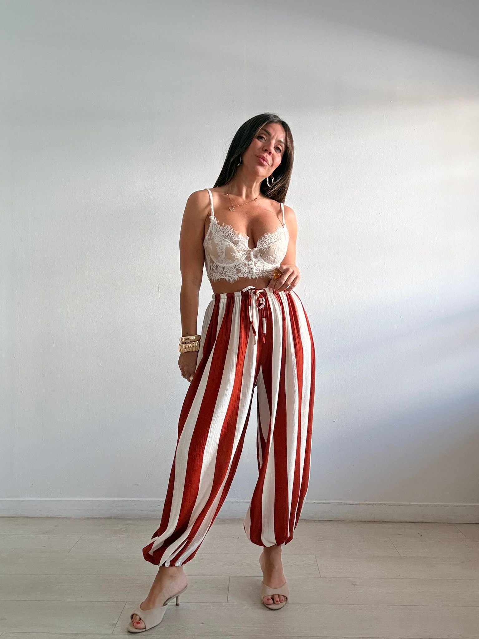 PANTALÓN BOMBACHO RAYAS