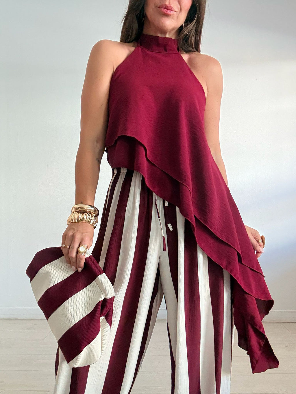 PANTALÓN BOMBACHO RAYAS