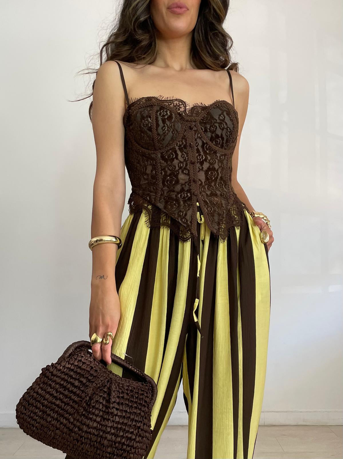 CORSET COMBINADO TERCIOPELO