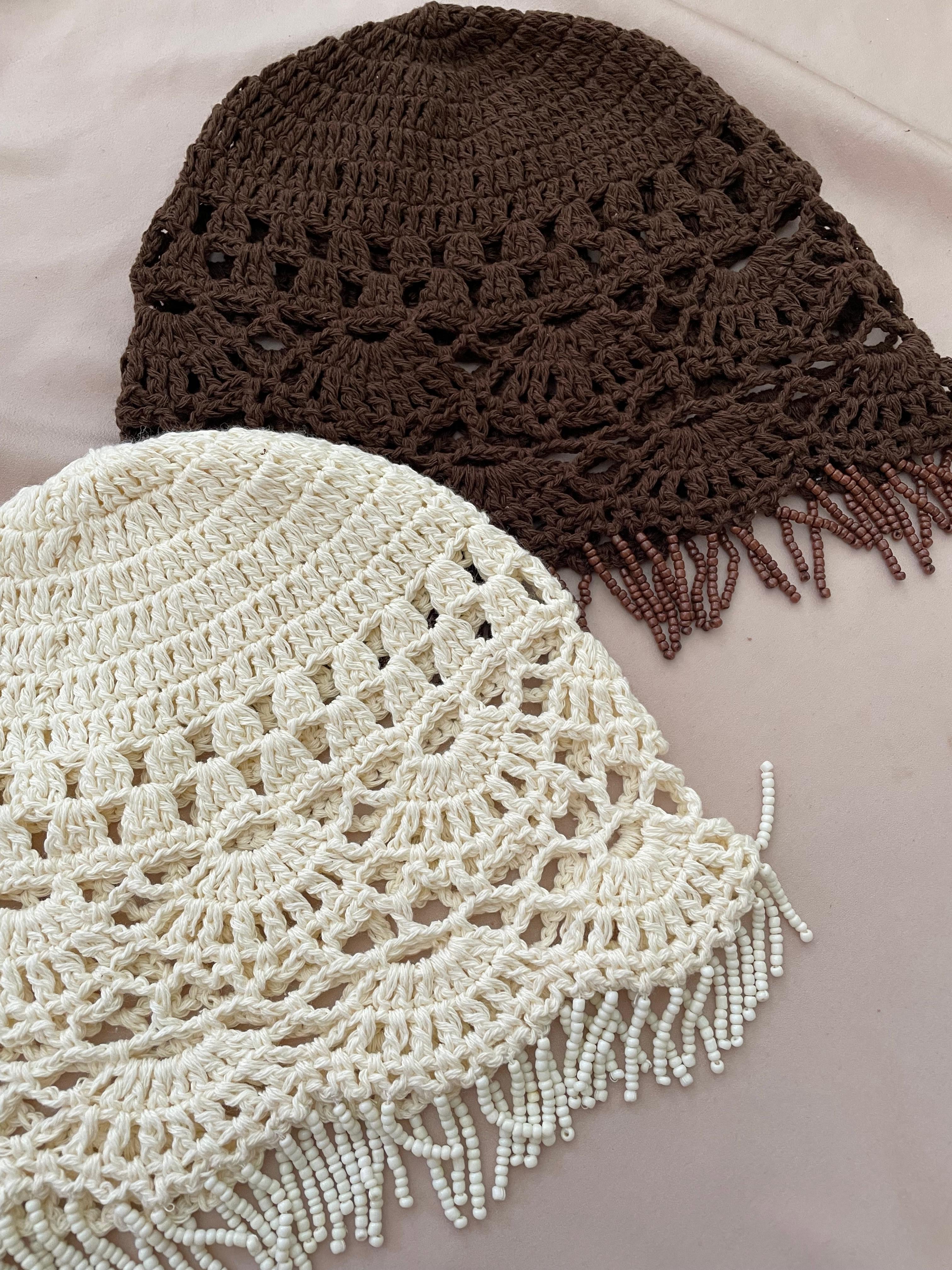 CASQUETE CROCHET FLEQUITOS