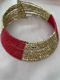 CHOKER CUENTAS BICOLOR