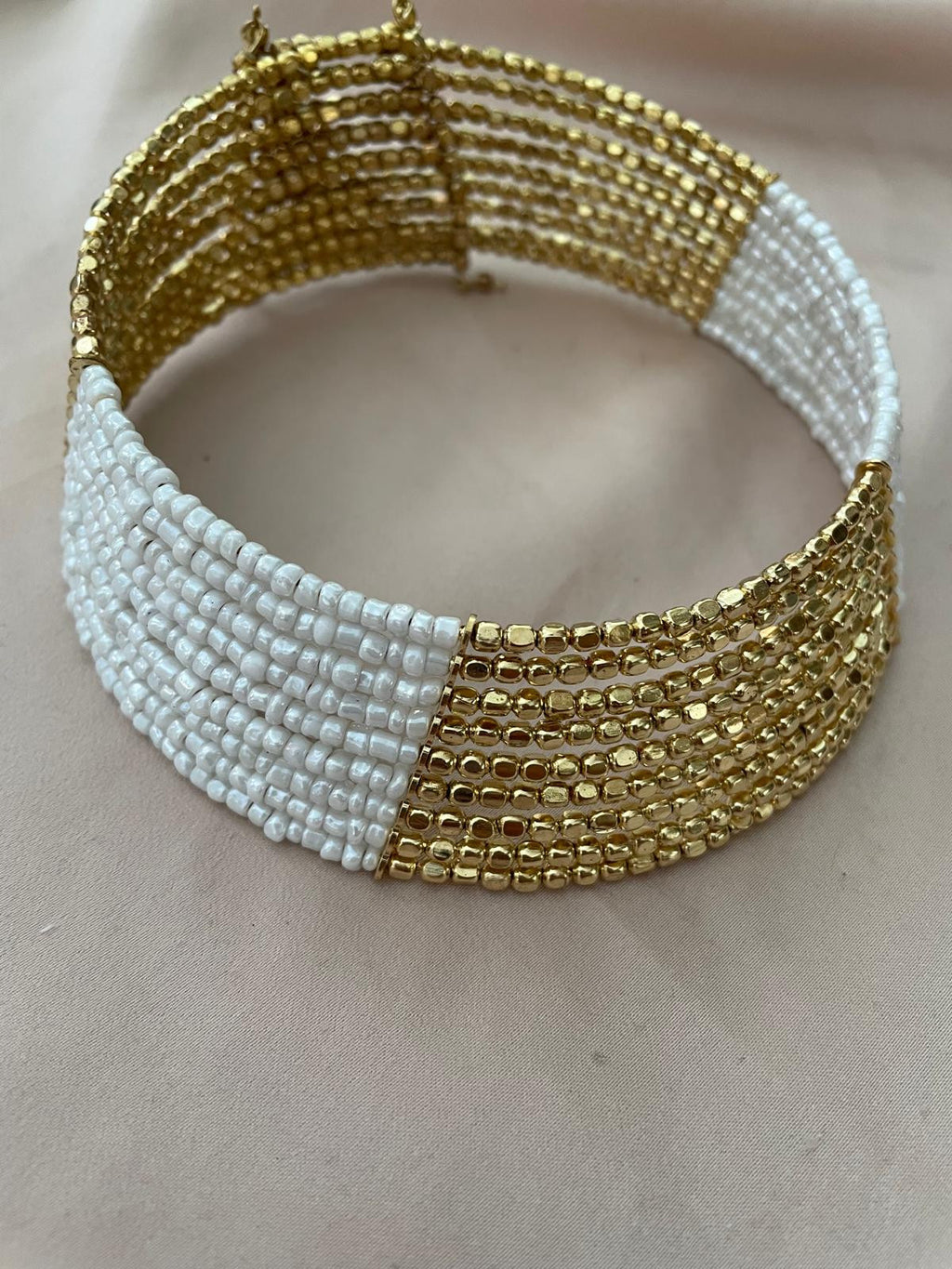 CHOKER CUENTAS BICOLOR