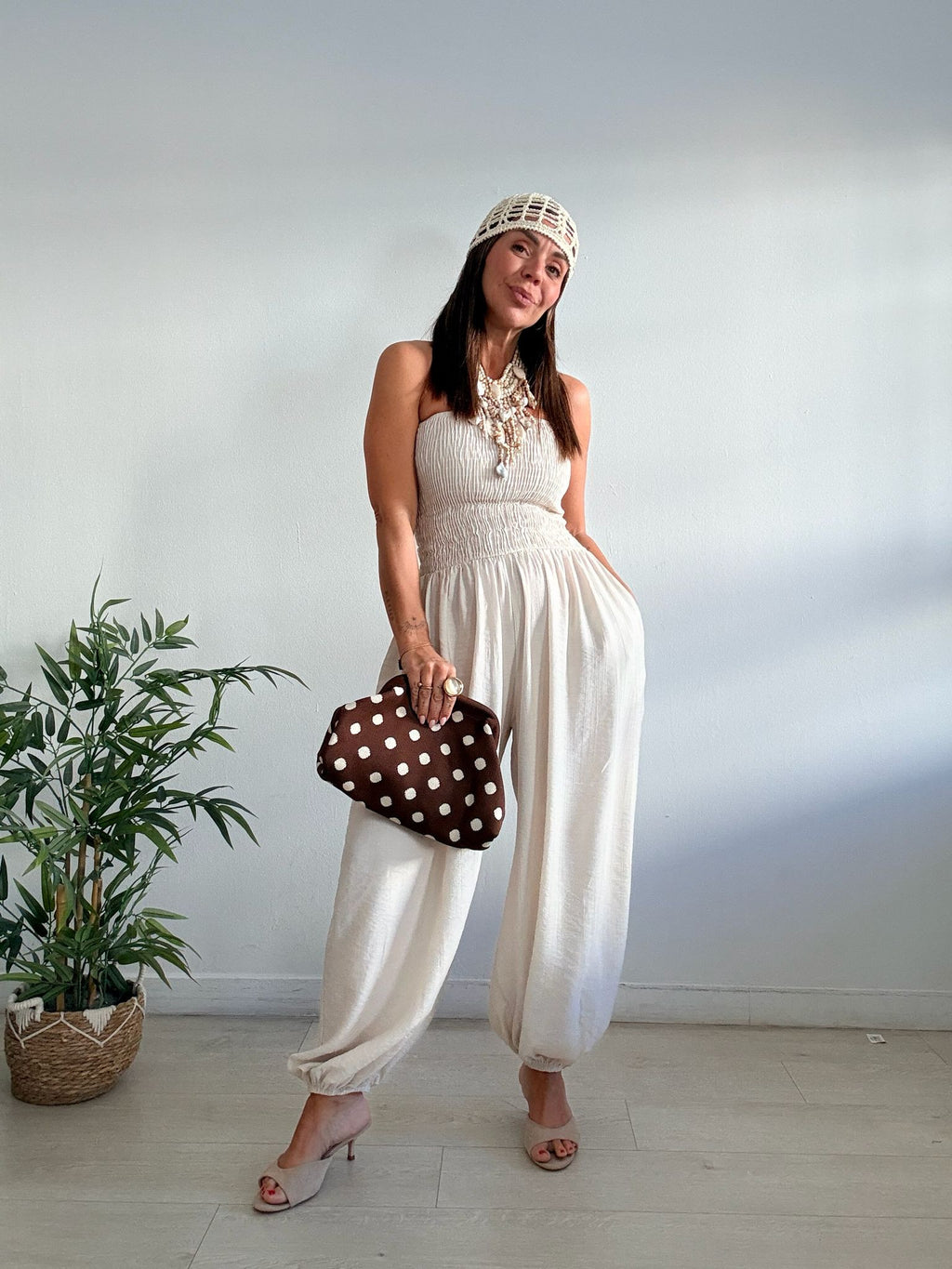 CASQUETE CROCHET LENTEJUELAS