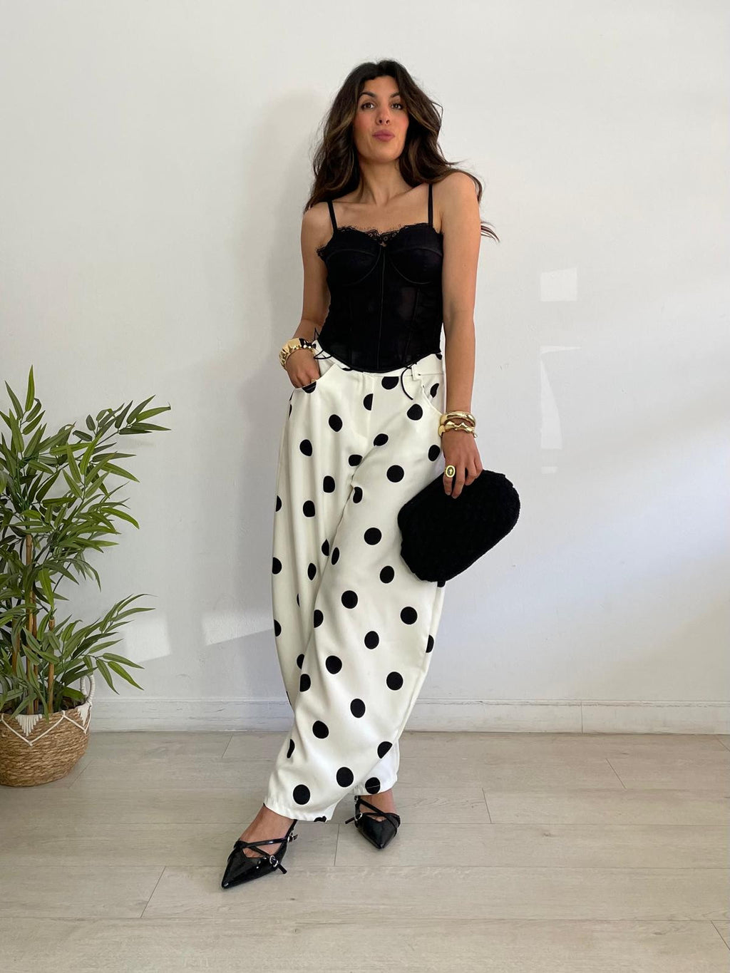 CORSET ENCAJE + CUERDAS LATERALES