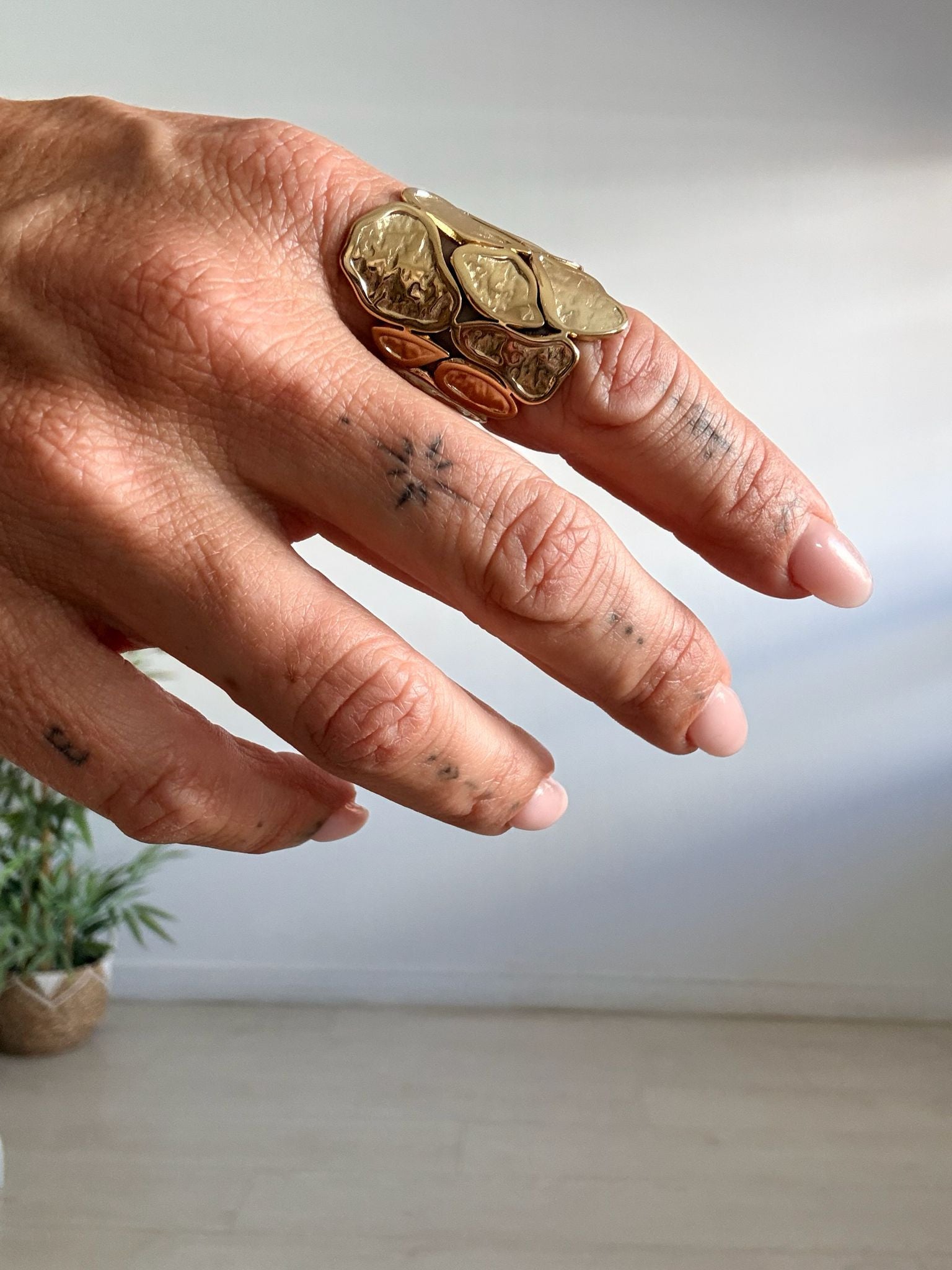 ANILLO DORADO BOHO