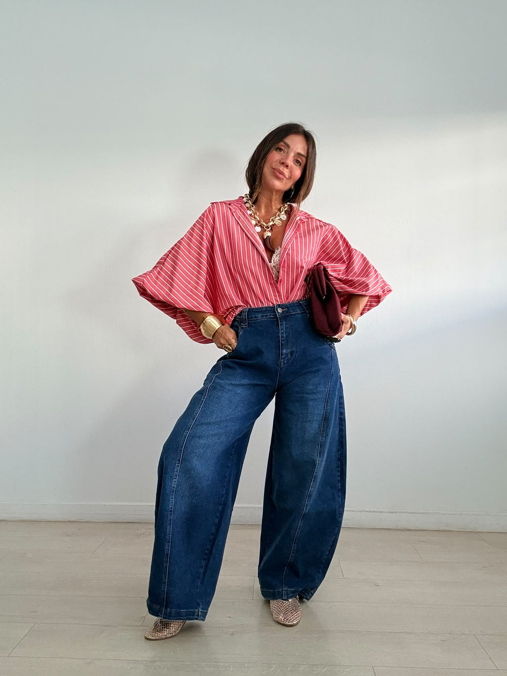 BLUSA RAYAS ELLE
