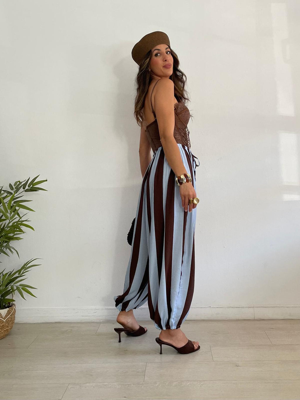 PANTALÓN BOMBACHO RAYAS