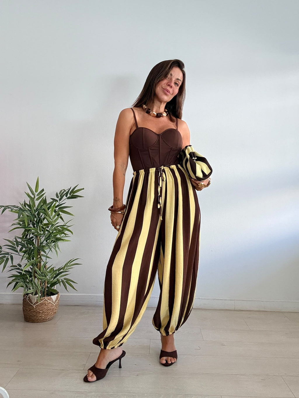PANTALÓN BOMBACHO RAYAS