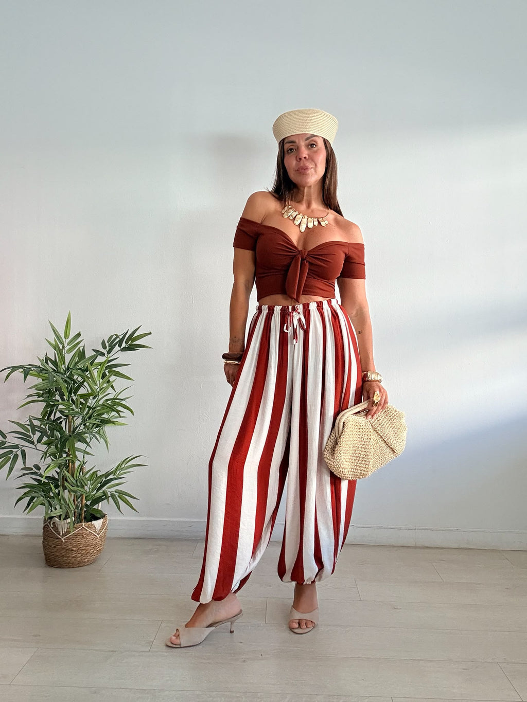 PANTALÓN BOMBACHO RAYAS