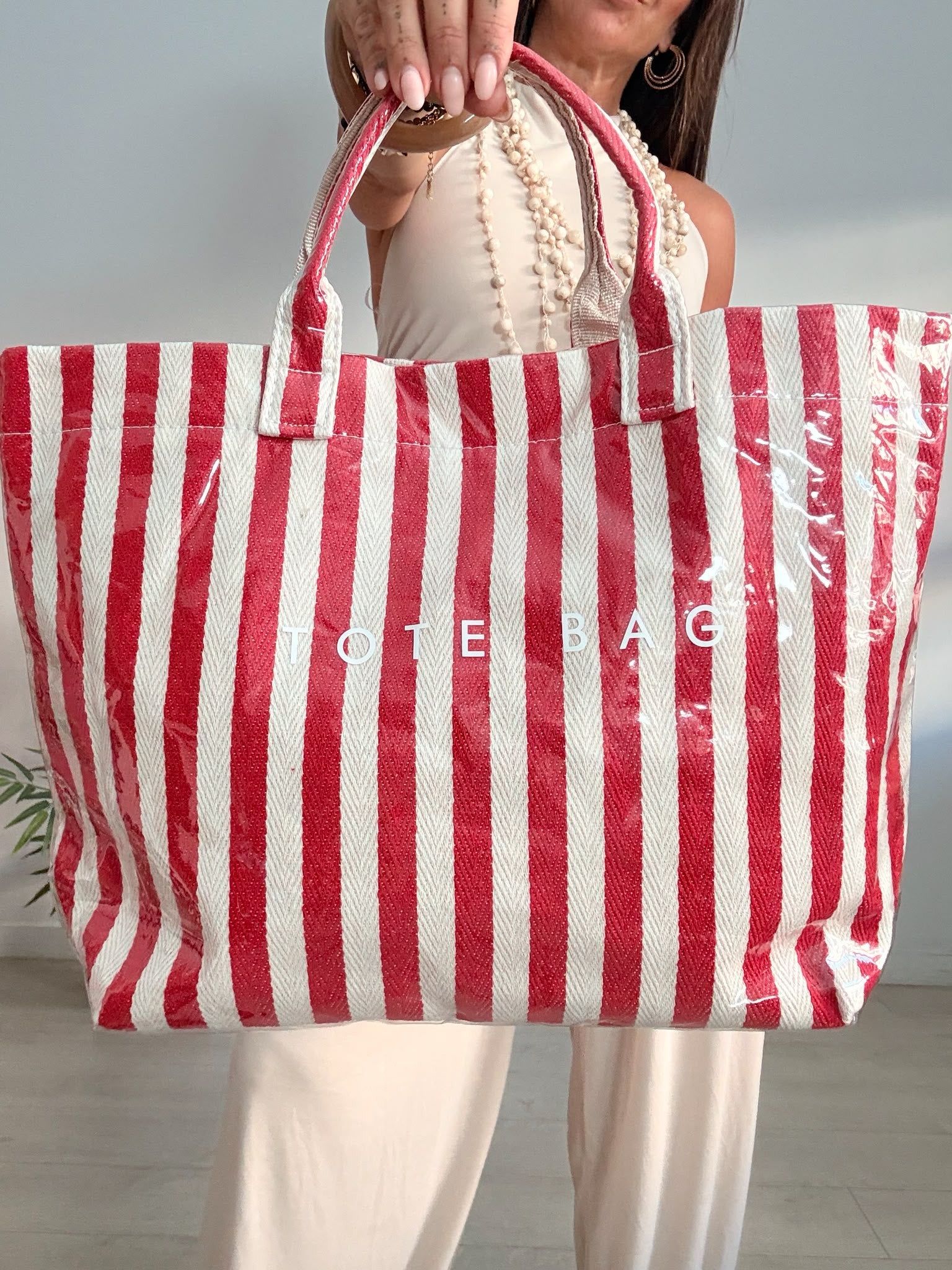 TOTE BAG RAYAS ROJAS