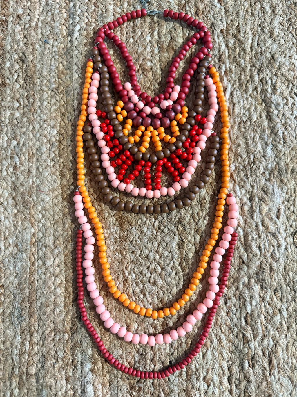 COLLAR BOLITAS MADERA TANZANIA