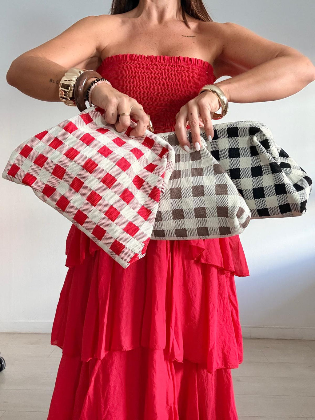 BOLSO CLUTCH CUADROS