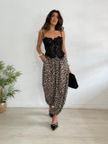 PANTALÓN BOMBACHO SATINADO LEOPARDO