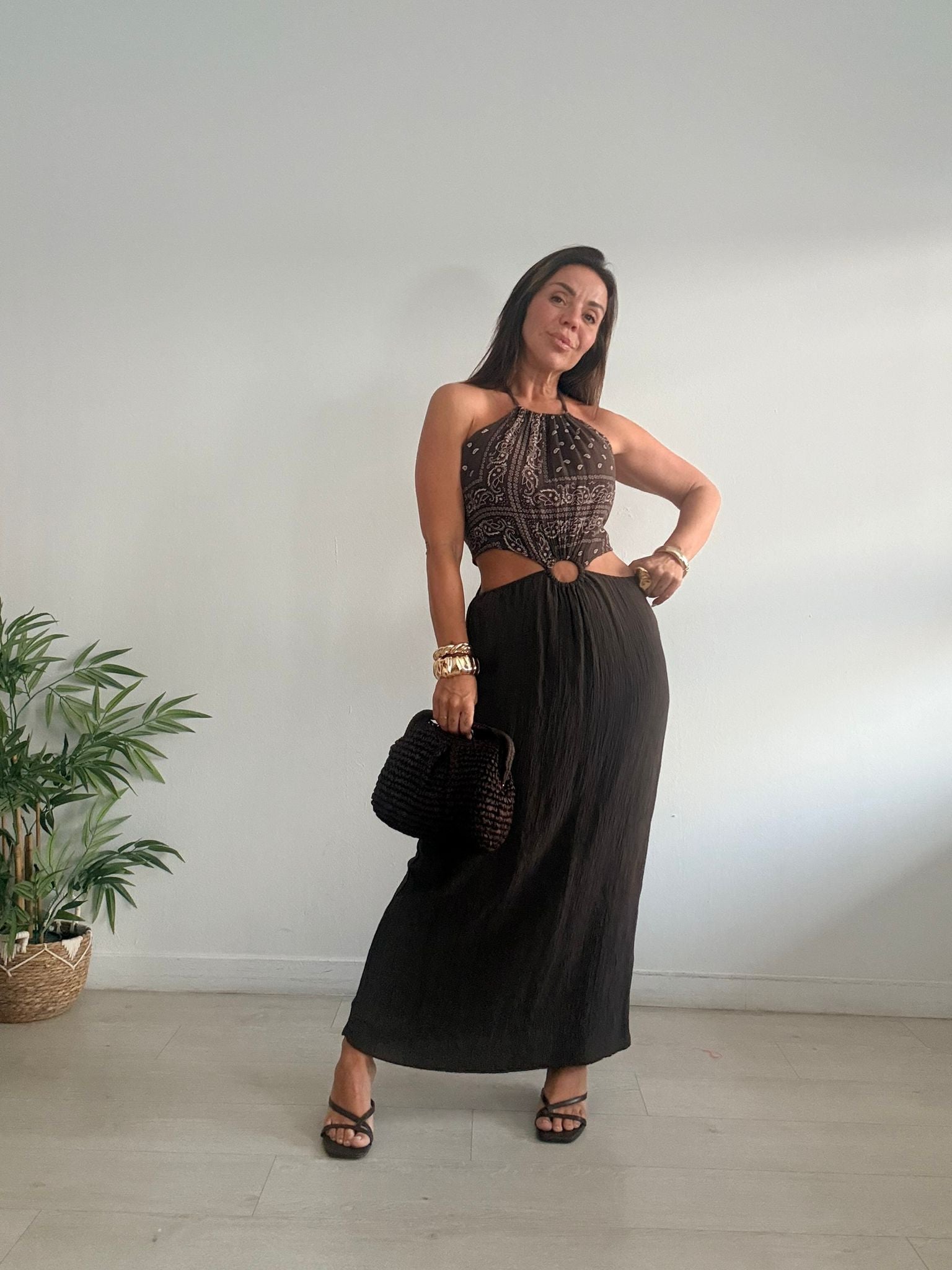 VESTIDO PECHO PAÑUELO