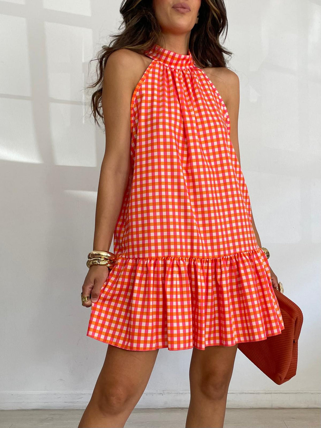 VESTIDO CUADRITOS  COLORS
