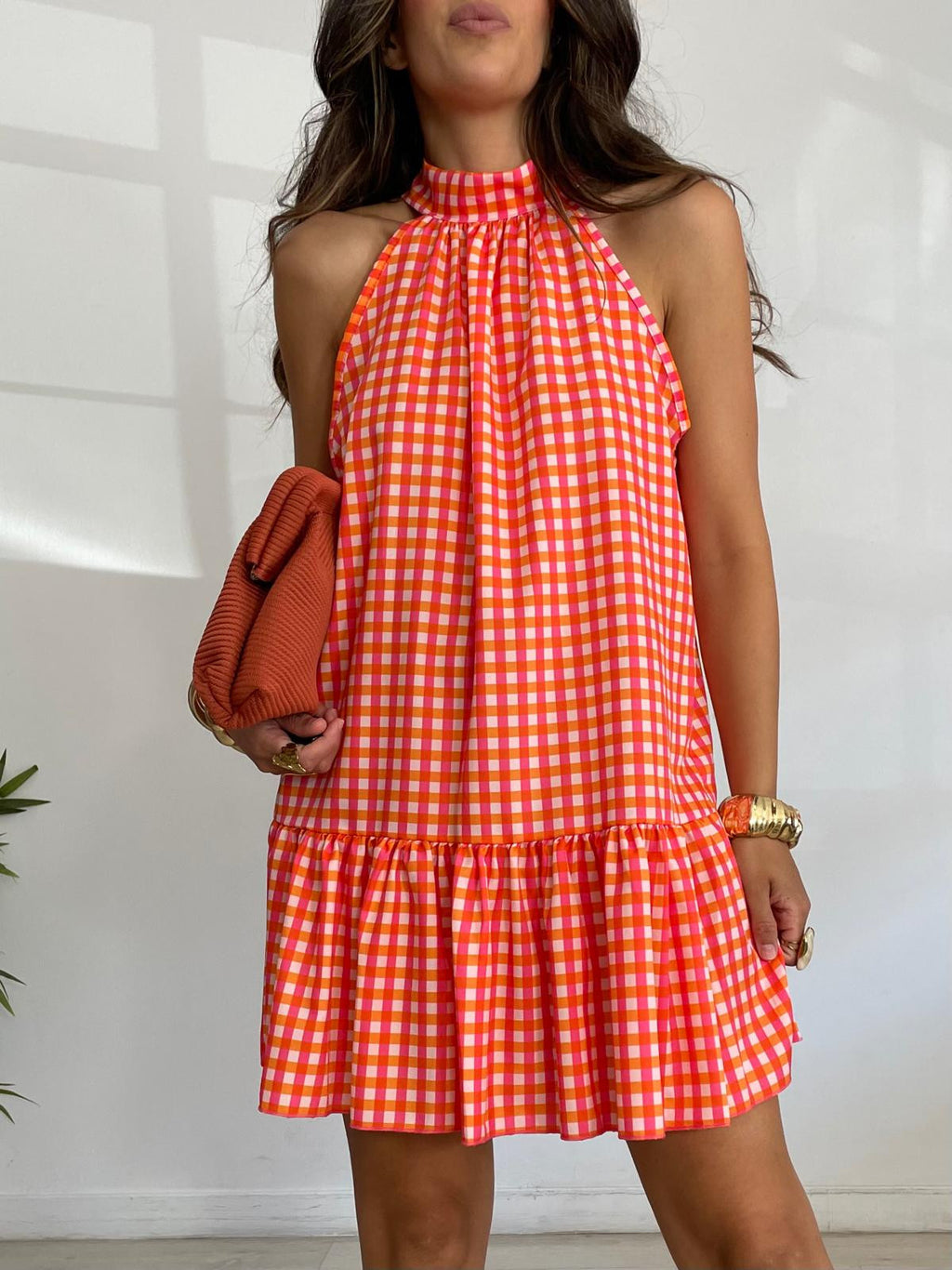 VESTIDO CUADRITOS  COLORS