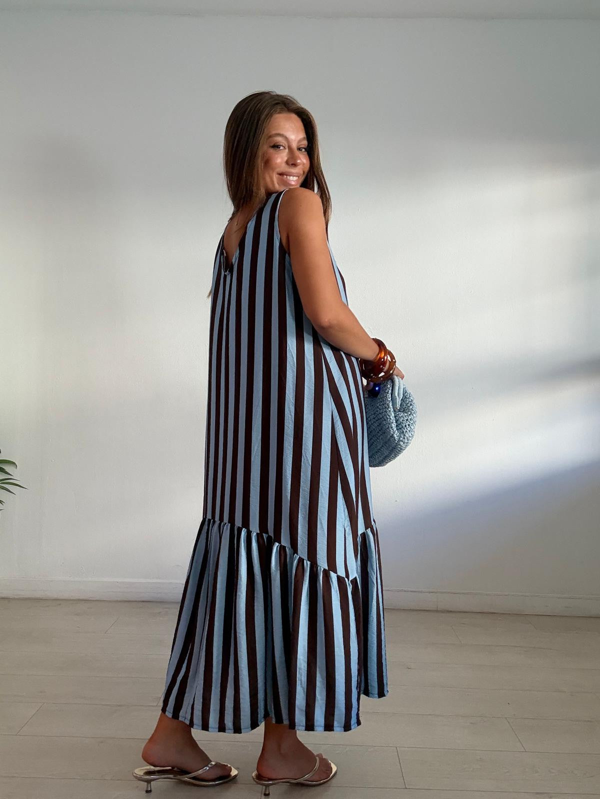 VESTIDO RAYAS GRECIA