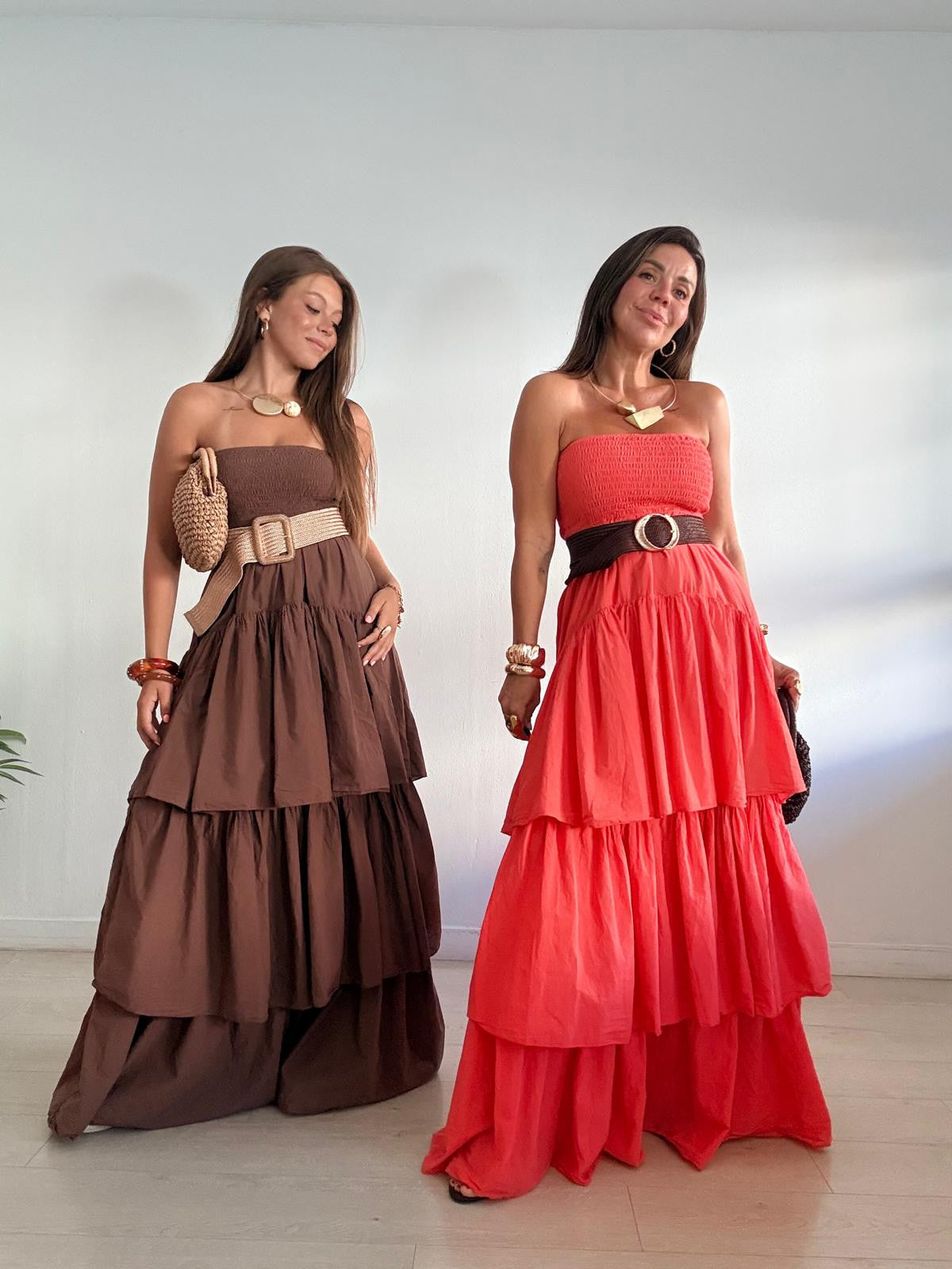 VESTIDO PALABRA DE HONOR VOLANTES