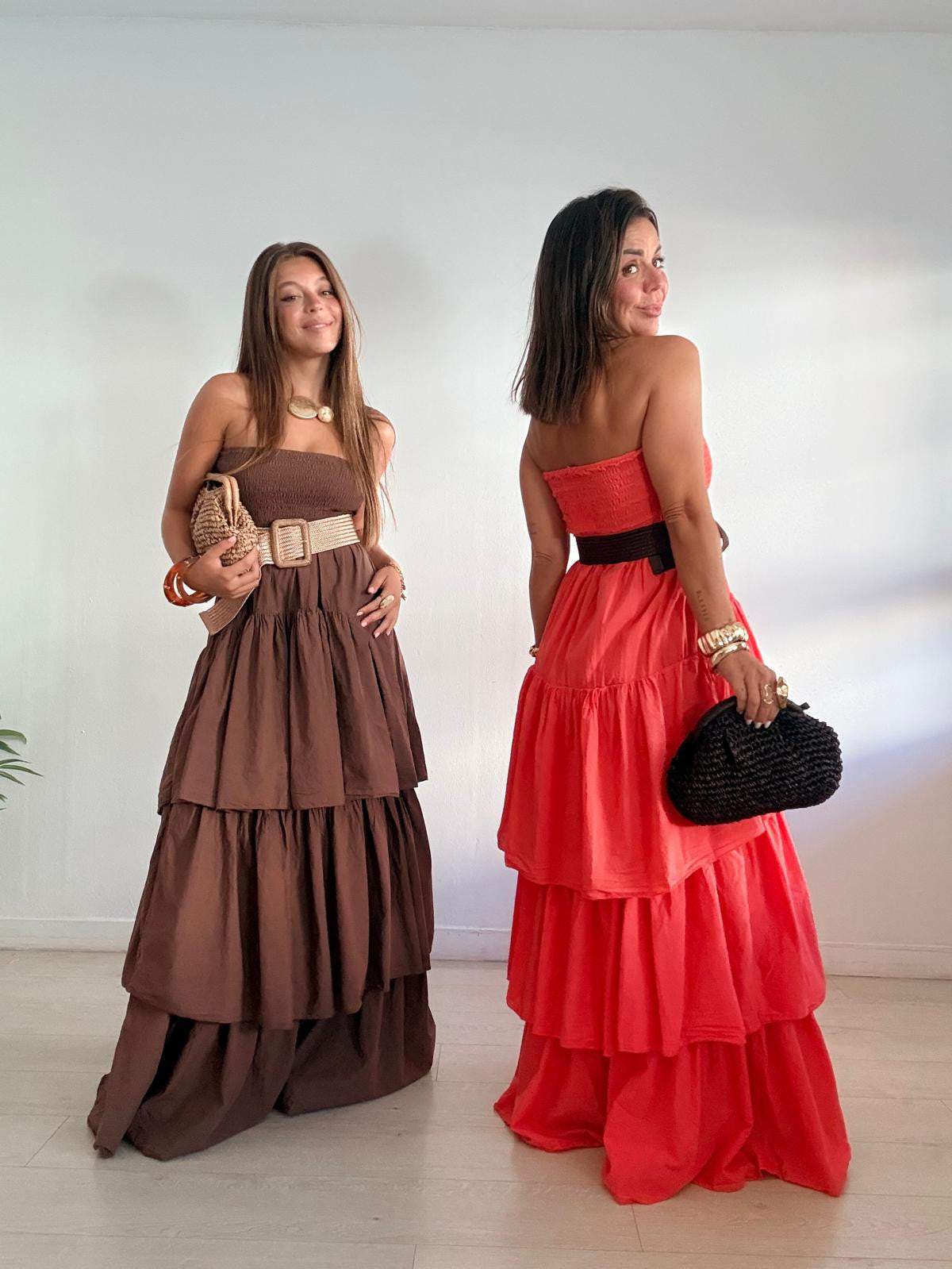 VESTIDO PALABRA DE HONOR VOLANTES