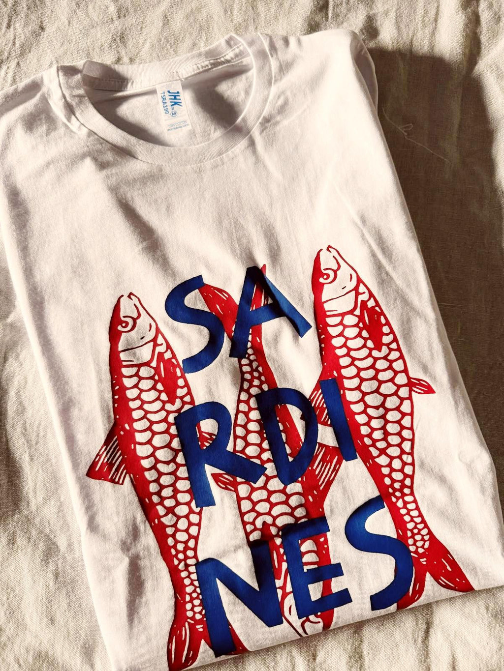 CAMISETA SARDINES BLUE & RED