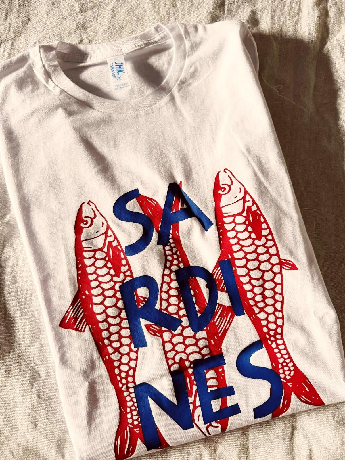 CAMISETA SARDINES BLUE & RED