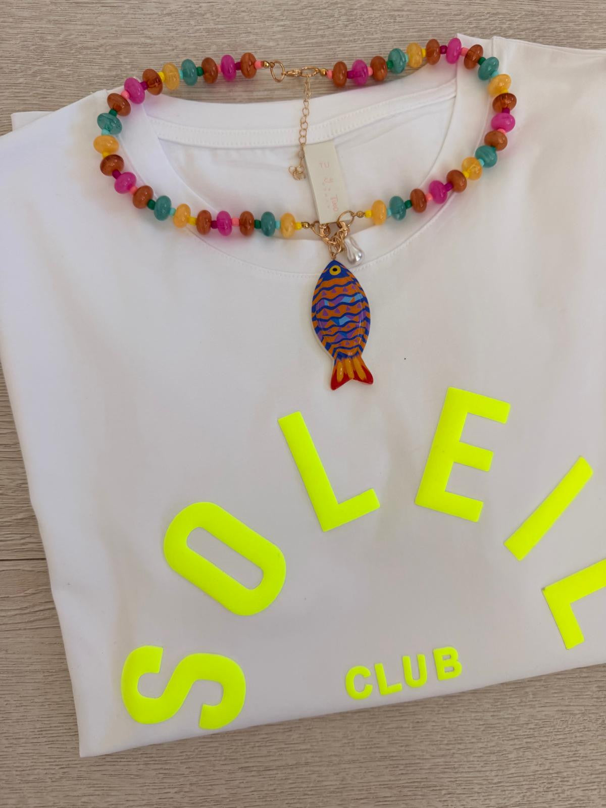 CAMISETA SOLEID FLUOR