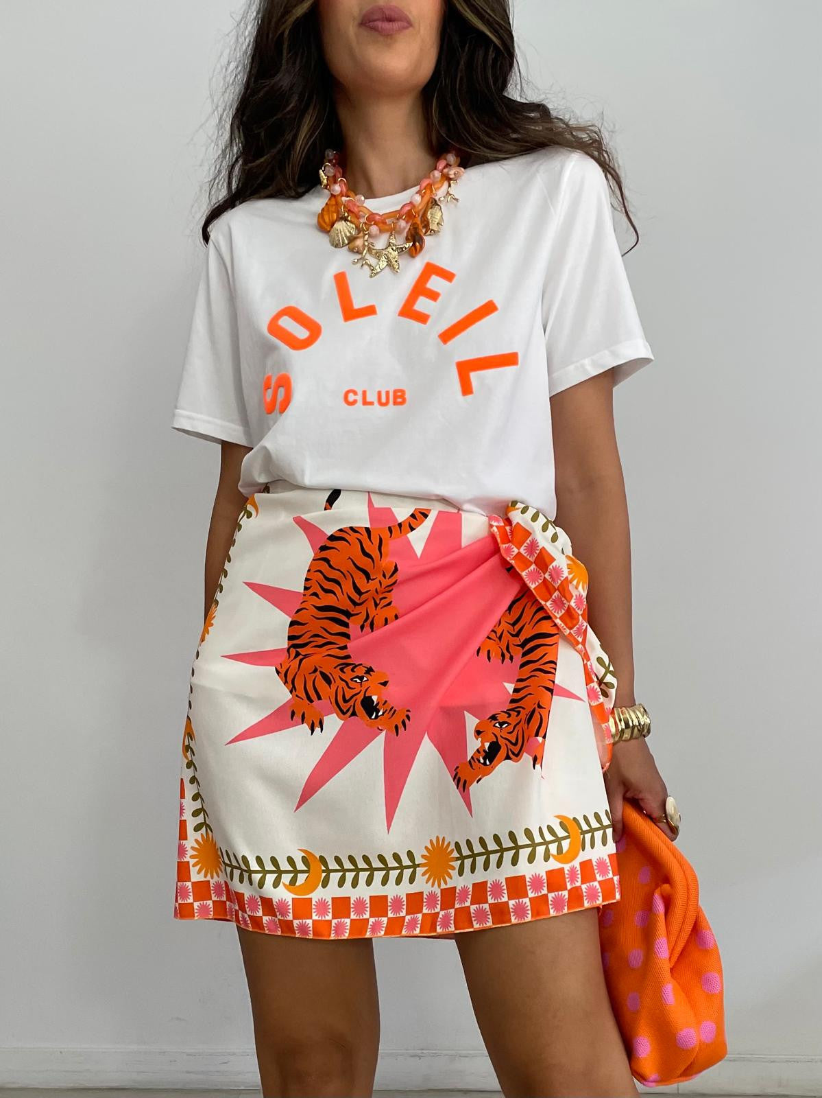 FALDA LAZADA ESTRELLA CORAL