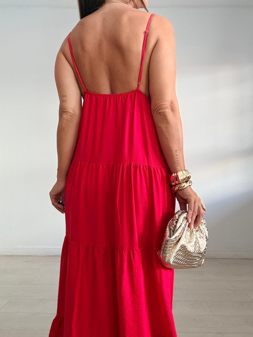 VESTIDO LARGO TACHITAS PECHO