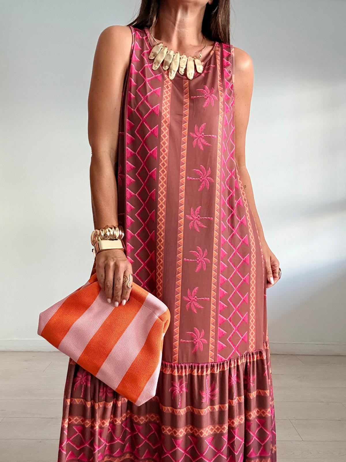 VESTIDO LICRA ELÁSTICO PALMS