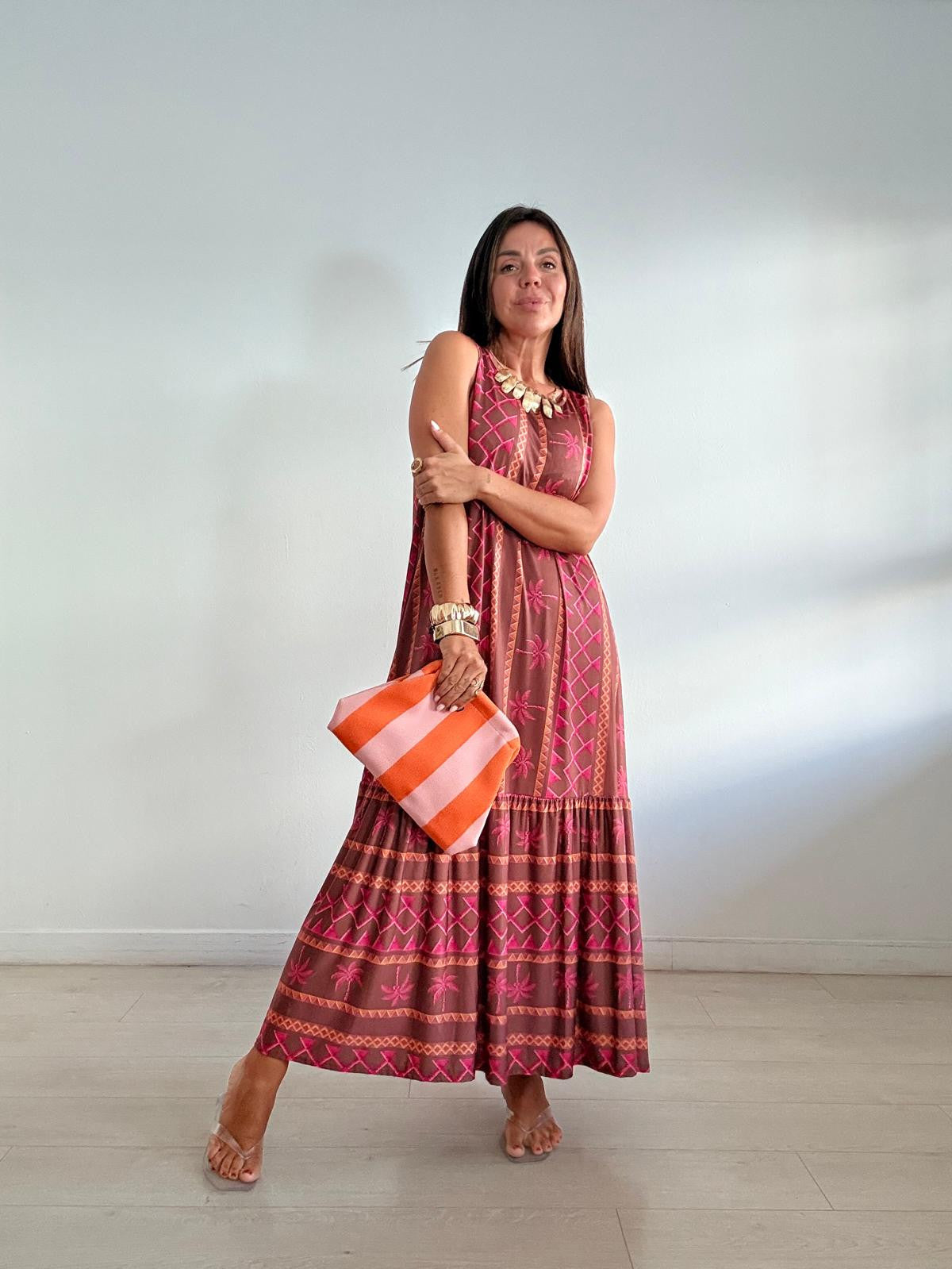 VESTIDO LICRA ELÁSTICO PALMS