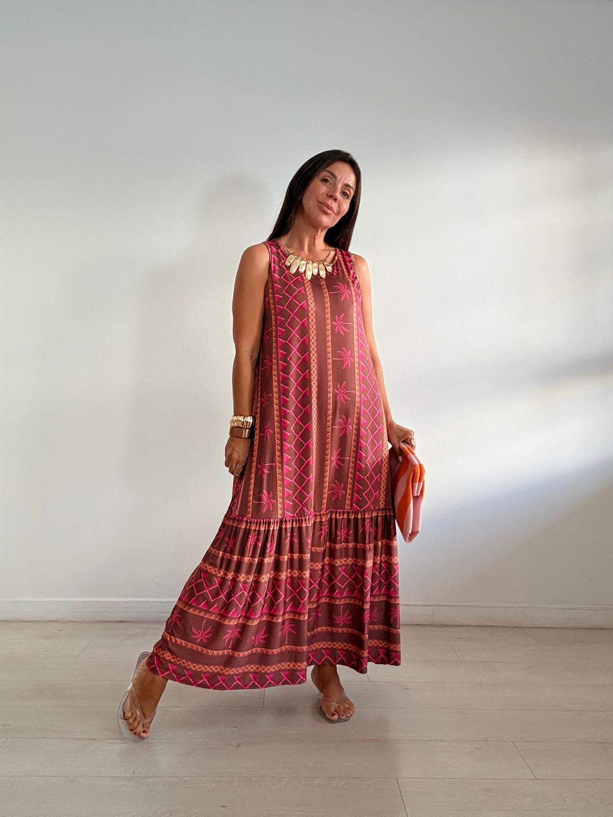 VESTIDO LICRA ELÁSTICO PALMS