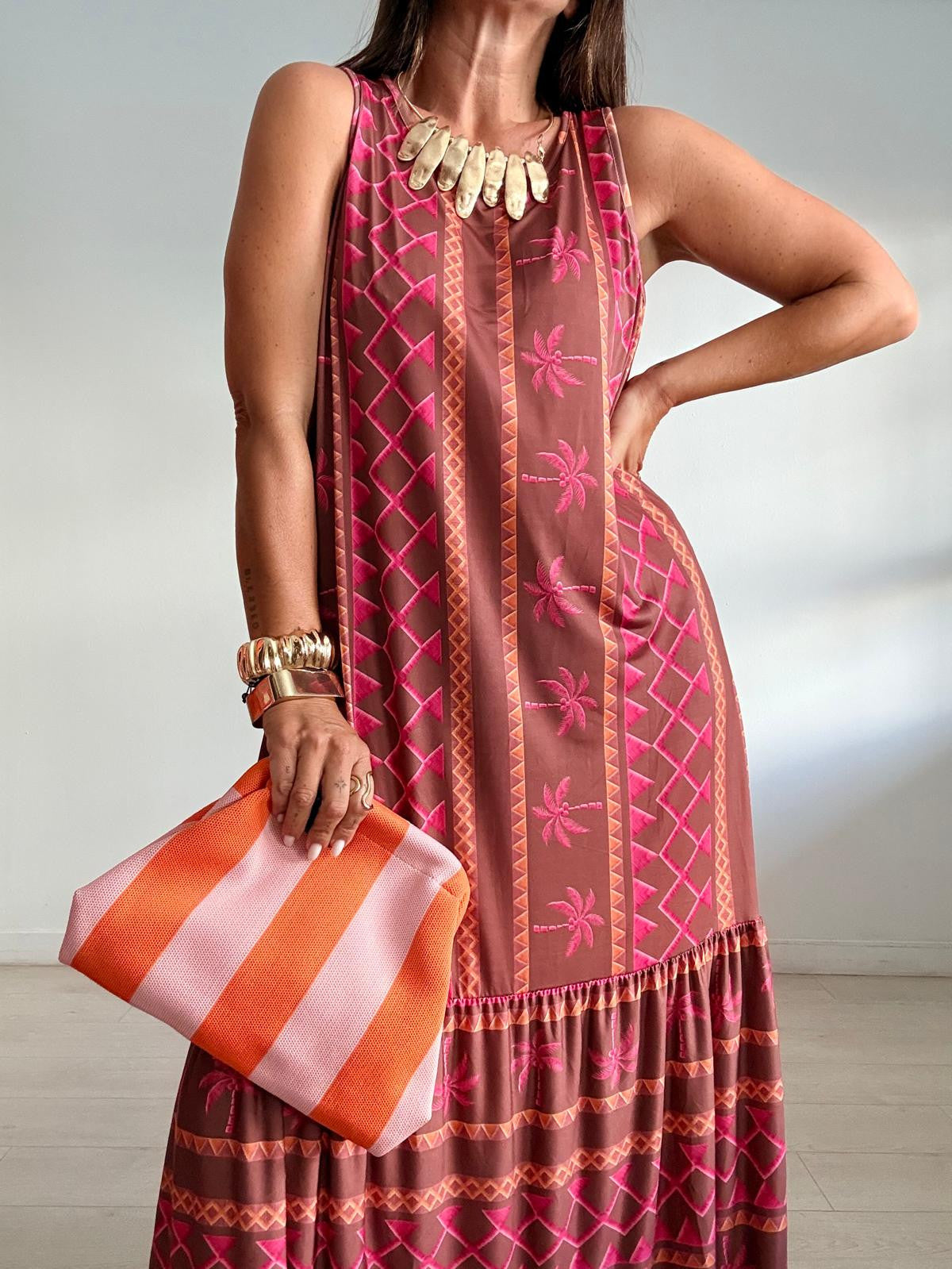 VESTIDO LICRA ELÁSTICO PALMS