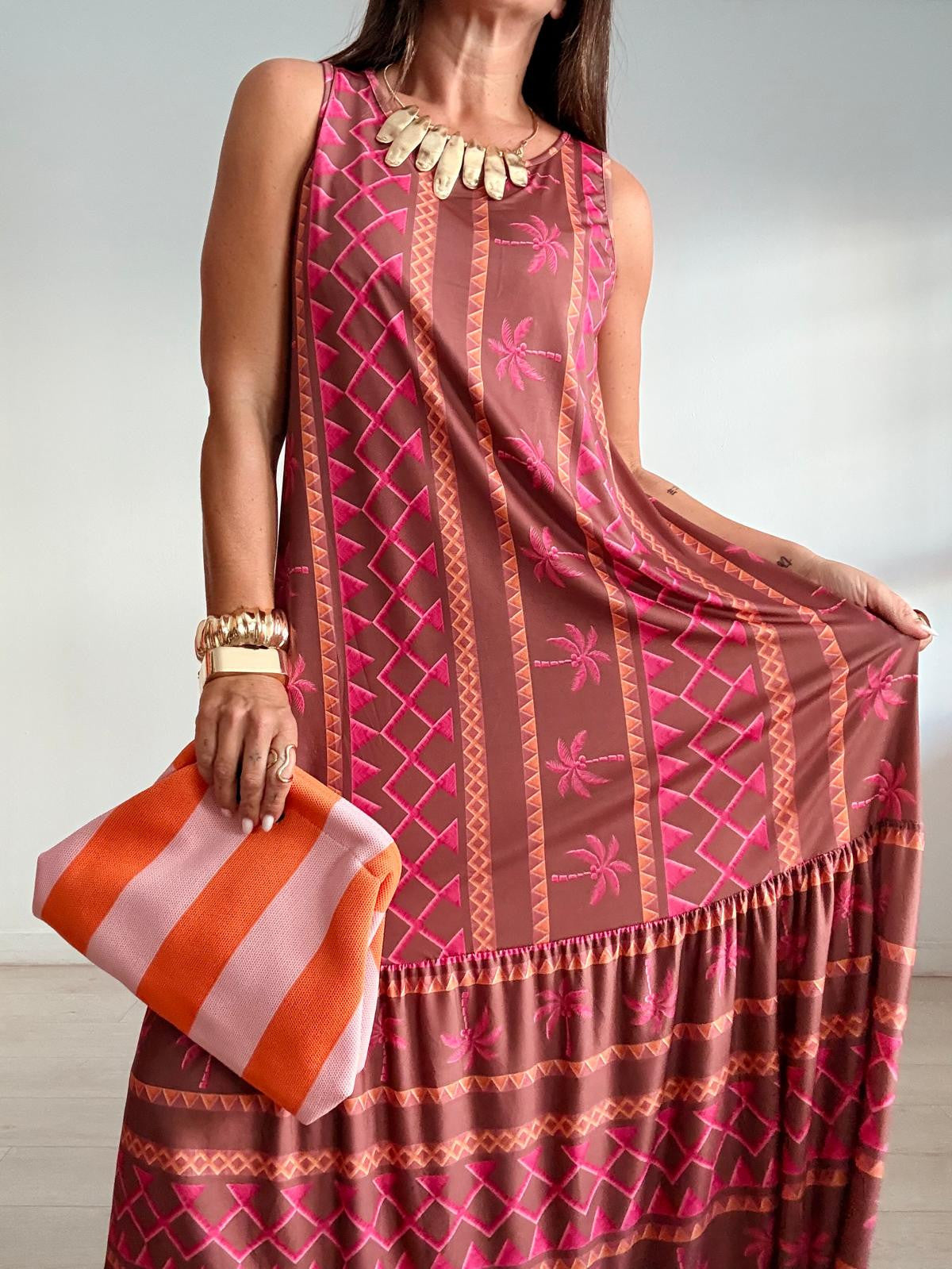 VESTIDO LICRA ELÁSTICO PALMS