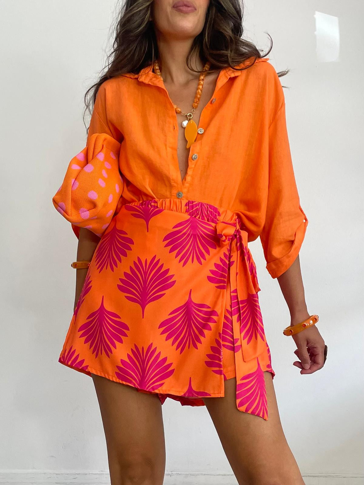 FALDA PANTALÓN LAZADA TROPICAL