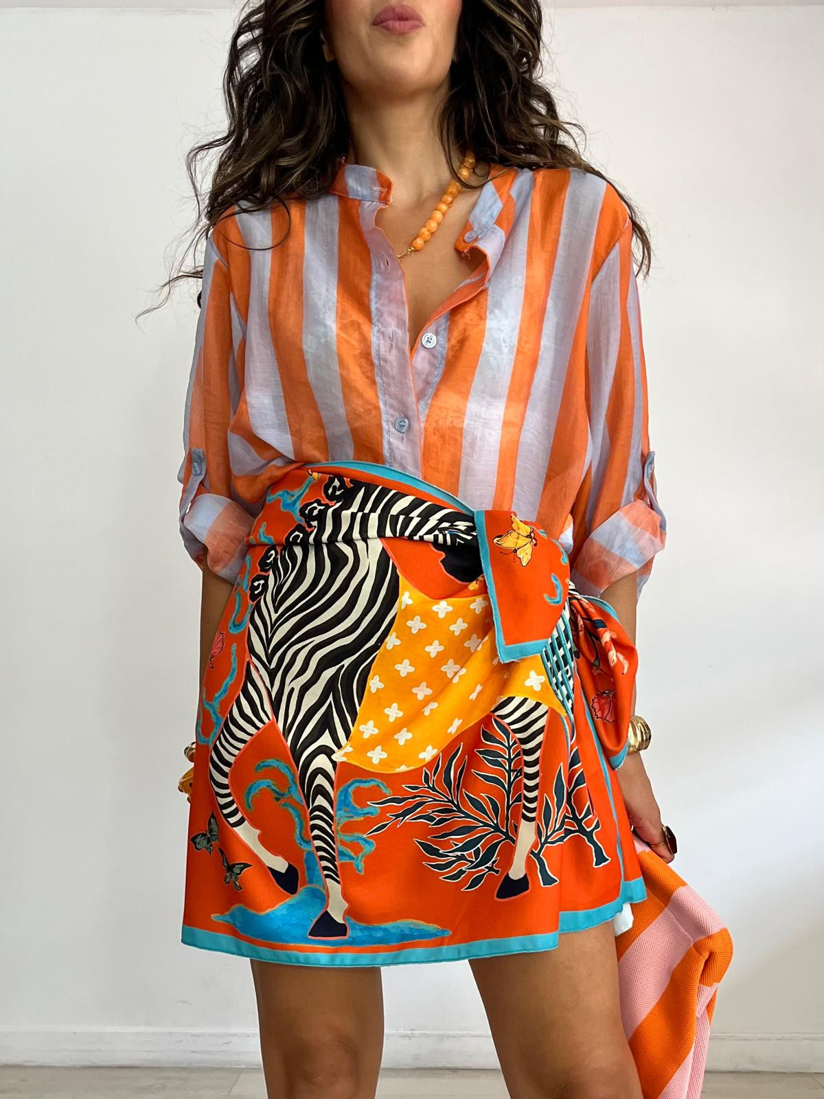 BLUSA RAYAS BICOLOR