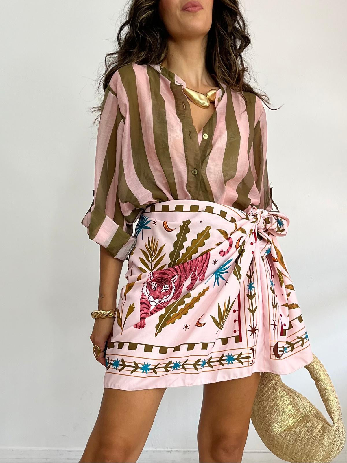BLUSA RAYAS BICOLOR