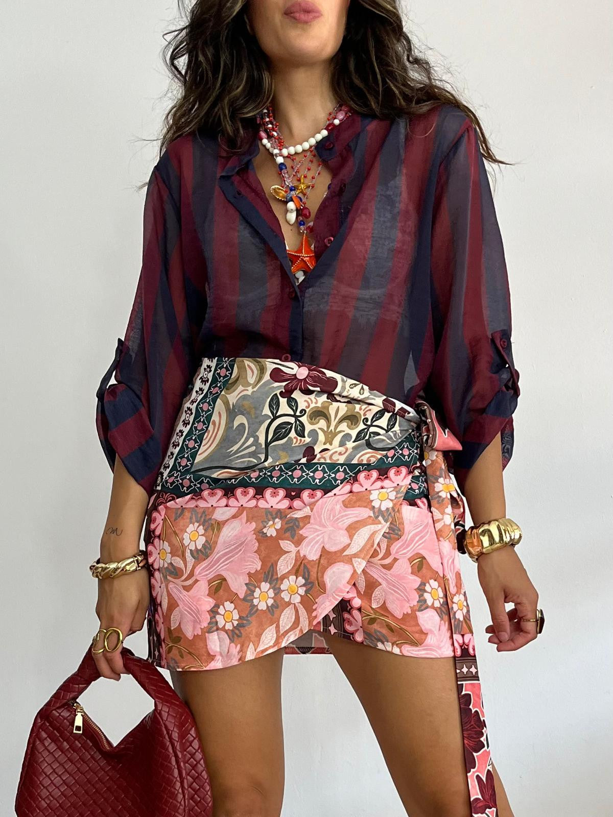 BLUSA RAYAS BICOLOR